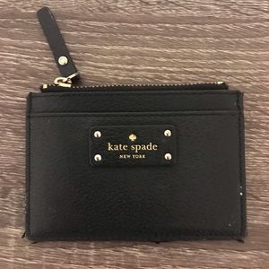 Black Kate Spade card wallet